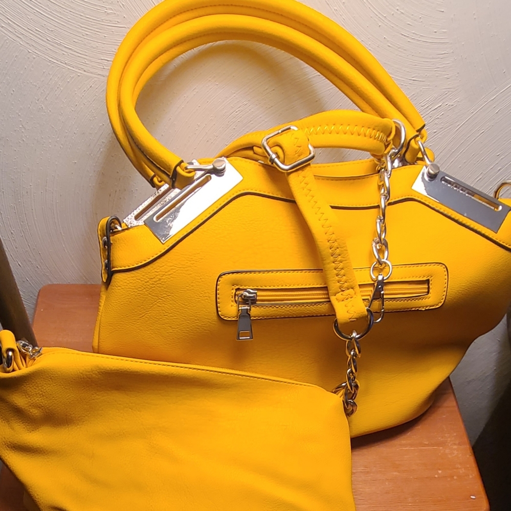 Yellow purse set 3 pcs